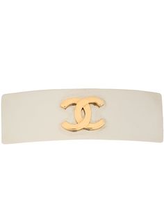 Chanel Pre-Owned заколка для волос с логотипом CC