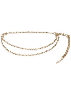 Chanel Pre-Owned ремень с цепочкой и логотипом CC