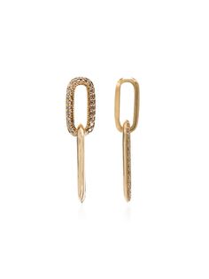 Lizzie Mandler Fine Jewelry золотые серьги-подвески с бриллиантами