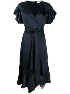 DVF Diane von Furstenberg платье миди асимметричного кроя