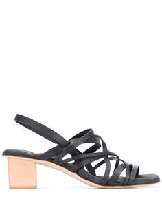 Del Carlo multi-strap block heel sandals