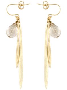 Wouters & Hendrix серьги Bamboo с рутилированным кварцем