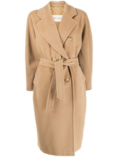 Max Mara двубортное пальто с поясом