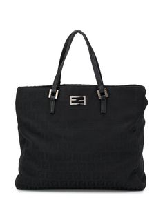 Fendi Pre-Owned сумка-тоут с металлическим логотипом FF