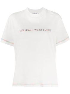 Sunnei футболка с вышивкой Everyday I Wear Sunnei