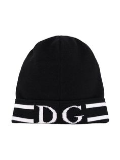 Dolce & Gabbana Kids вязаная шапка бини DG