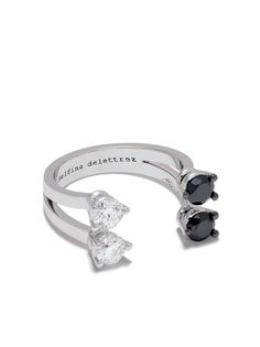 Delfina Delettrez золотое кольцо Domino Dots с бриллиантами