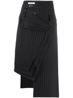 Delada юбка асимметричного кроя в полоску