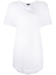 Ann Demeulemeester длинная футболка с логотипом