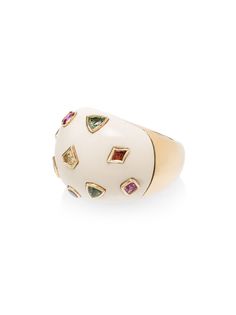 Bibi van der Velden 18K yellow gold Pop Art cocktail ring