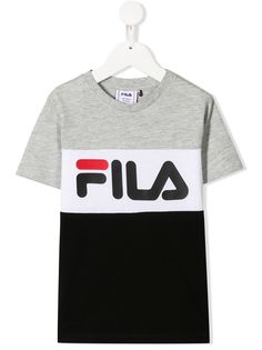 Fila Kids футболка в стиле колор-блок с логотипом