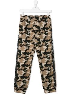 Balmain Kids спортивные брюки с камуфляжным узором