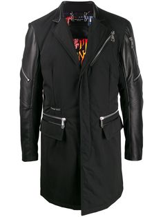 Philipp Plein пальто с контрастными рукавами