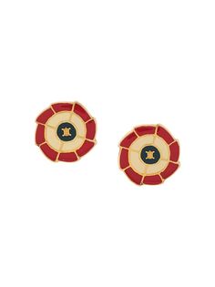 Céline Pre-Owned серьги с логотипом