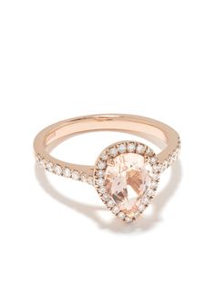 Astley Clarke золотое кольцо с морганитом и бриллиантами