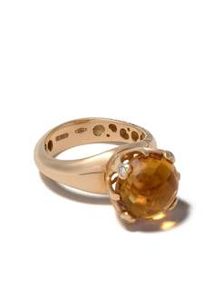 Pasquale Bruni золотое кольцо Sissi с бриллиантами и кварцем