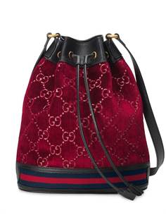 Gucci сумка-мешок с узором GG