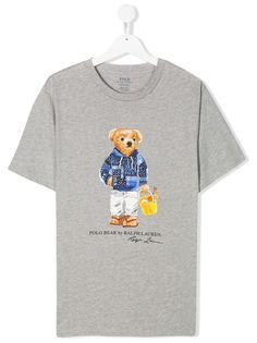 Ralph Lauren Kids футболка с принтом Polo Bear