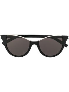 Saint Laurent Eyewear солнцезащитные очки кошачий глаз без оправы