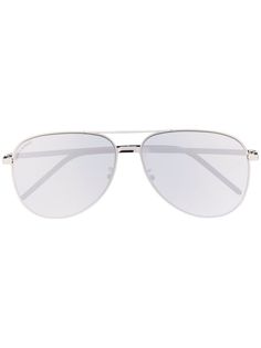 Saint Laurent Eyewear солнцезащитные очки-авиаторы в узкой оправе