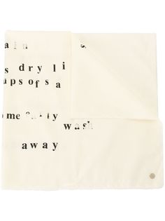 Ann Demeulemeester платок с принтом