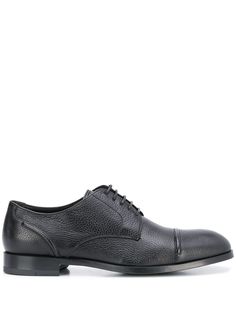 Ermenegildo Zegna туфли дерби с прошитыми вставками