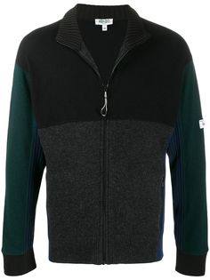 Kenzo кардиган на молнии в стиле колор-блок