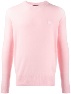 Acne Studios джемпер с круглым вырезом и нашивкой