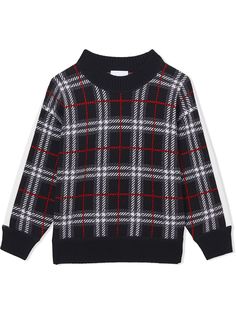 Burberry Kids жаккардовый блейзер в клетку