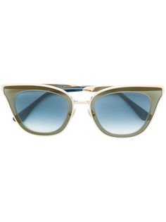 Jimmy Choo Eyewear декорированные солнцезащитные очки в оправе "кошачий глаз"