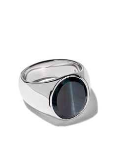 Tom Wood овальное кольцо с соколиным глазом