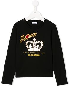Dolce & Gabbana Kids топ с принтом
