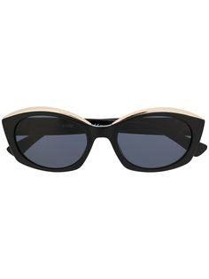 Moschino Eyewear солнцезащитные очки в овальной оправе