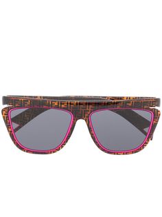 Fendi Eyewear солнцезащитные очки черепаховой расцветки