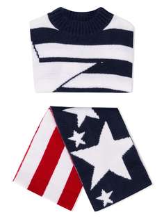 Tommy Hilfiger Junior вязаный джемпер в полоску