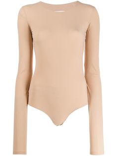 MM6 Maison Margiela боди с длинными рукавами
