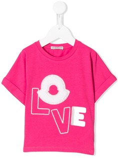 Moncler Kids футболка Love с логотипом