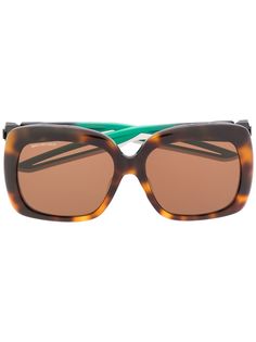 Balenciaga солнцезащитные очки Hybrid в D-образной оправе