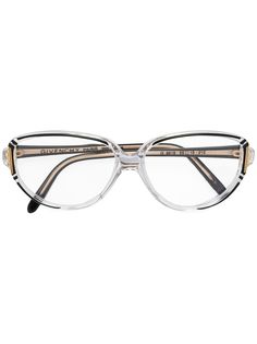 Givenchy Pre-Owned очки в прозрачной оправе