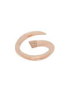 Shaun Leane кольцо Sabre Diamond из позолоченного серебра