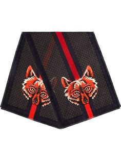 Gucci шарф с изображением волка