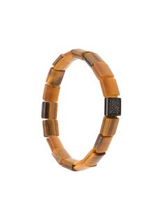 Nialaya Jewelry браслет с бусинами тигровый глаз