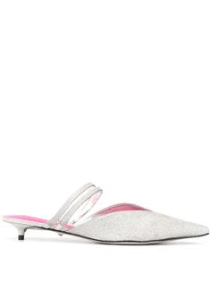 Schutz мюли на каблуке-рюмка с блестками