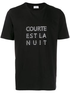 Saint Laurent футболка с надписью
