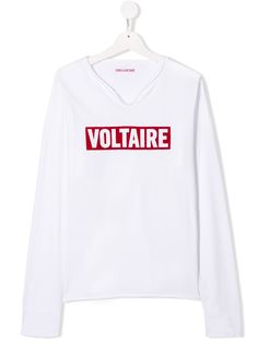 Zadig & Voltaire Kids топ с логотипом