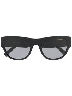 Versace Eyewear солнцезащитные очки в массивной круглой оправе