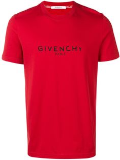 Givenchy состаренная футболка с логотипом