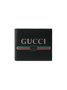 Gucci бумажник с принтом логотипа