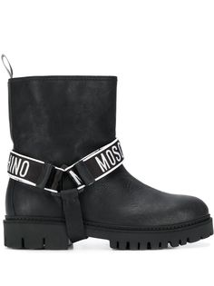 Moschino ботинки с логотипом