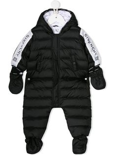 Givenchy Kids дутый комбинезон с логотипом